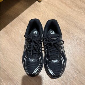 ASICS Black and Silver Athletic Sneakers